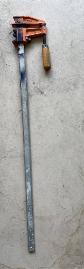 3728 Jorgensen 3738 #3728 28 Inch Adjustable Clamp Wood Handle Steel Bar Please Read