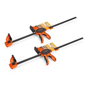 93424a Jorgensen 24 Inch One Hand Clamp/spreader - 2-pack Medium Duty E-z Hold Bar Cla