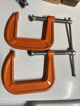 Poj2625 Jorgensen Pony 2625 And 1425 Classic Hobby C-clamps 2. 1/2in X 1/2 Inch