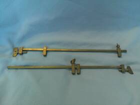 Kakuri 969402477420 Vtg 2 Solid Brass Bar Clamps Woodworking Japan 11 Inch Pre-owned Work Well