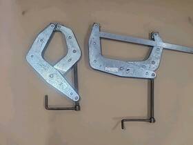 K100td Kant-twist Two 2 Super Heavy-duty Clamps 10 Inch 7 Deep Throat 3500 Lb Zinc