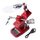Kitcl-160312 Kitclan Helping Hands Soldering Led Light Desktop Magnifier 190203089268
