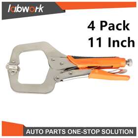 Tl30663q Labwork C-clamp Locking Pliers Set For Woodworking Aligning Welding 4 Pack 11 Inch