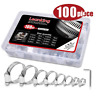 Leanking Adjustable Range Worm Gear Stainless Hose Clamp 691038353079
