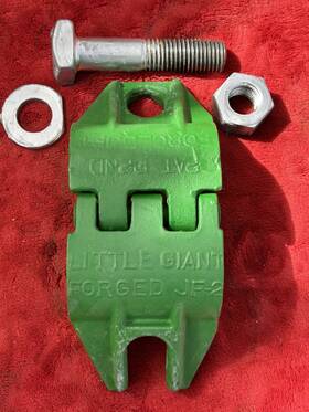 Jf1-jf2 Little Giant Pump Jack Polish Rod Clamp Bridle Oilfield Pumpers Lease Operators Nice