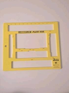 Lumber Lok 7722019 Portable Carpenter Construction Plate Vise Yellow #7722019