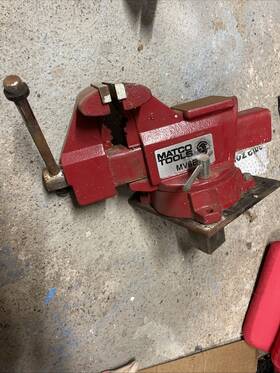 Mv6b Matco Tools Bench Vise Swivel Base Heavy Duty Usa Made Used