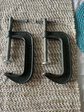 Se608210 National 10-1/2 Inch Heavy Duty Drop Forged C-clamp 3-1/8 Throat Depth Lot 2