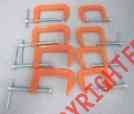 P1415 P1422 Pony 1 Coated Clamps 2 Powder Orange 8