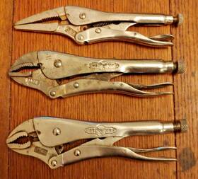10wr-10cr-9ln Petersen Dewitt/irwin Lot Of 3 Vise Grip Weld Locking Pliers Usa