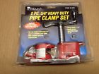 31255 Pittsburgh 3 Heavy Piece Pc Brand " Set. 2 Item Set Clamp 4 Pipe Duty