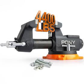 29140 Pony 4 Inch Heavy Duty Bench Vise 4400lbs Clamping Force Pro Workshop Workbench V