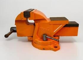 W090 Pony Vintage Rare 5 Inch Bench Vise Heavy-duty Swivel Base 4 Wide Jaws