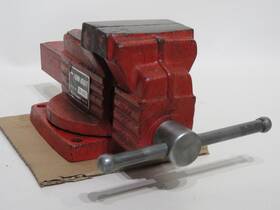 84-5427 Power Kraft Vise Wards Model 4 Inch Bench Vise/anvil/pipe Jaws/swivel Base 22 Lb