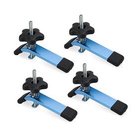 71168-p2v Powertec T-track Hold Down Clamp 5-1/2 Inch L X 1-1/8 W 4 Pack T Track