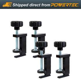 71438-p2 Powertec T-track Clamp Vice Hold Down Clamps For T Tracks Accepting 1
