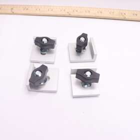 71694 Powertec 4-pk Universal Short Stop Kit For T-track System With Wing Knobs