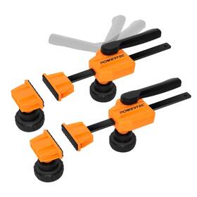 72105 Powertec Bench Dog Clamps For 3/4 Inch Holes Quick Release And Heavy Duty Workbench C