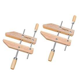71524 Powertec 843441105848 Wooden Handscrew Clamp 10 Inch Hand Screw Clamps For Woodw