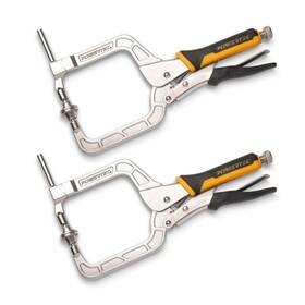 Powertec 843441118428 2 Way Pocket Hole Clamp Quick Release 12 Inch Right Angle For