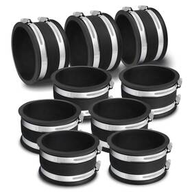 70149-p9 Powertec 843441129417 4 Inch Dust Control Flex Cuff With Steel Hose Clamps Connector