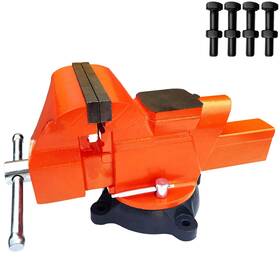 Ppump 762715227911 Bench Vise 6 Inch Jaw Width 5.5 Opening Home - Secure Grip With