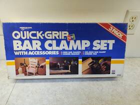 5763 Quick-grip American Tool Vintage Rare Bar Clamp Set Made In Usa