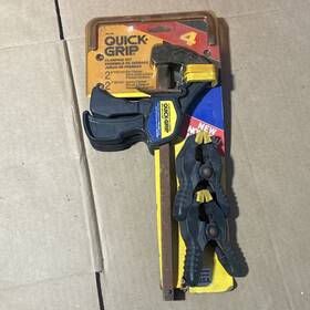 58146 Quick-grip 4 Pc. Bar Clamps Usa 6 Inch And 1 Opening Clamp Rusty