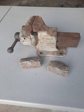 103r Reed Mfg Co Erie Pa Usa Antique Old No Work Bench Mounted Vice Vise Tool