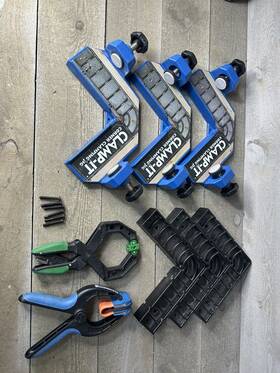 19293 Rockler Clamp-it Corner Clamping Jigs And 1 Spring Bandy Clamp