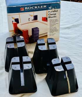 38399 Rockler Set Of 4 Parallel Clamp Blocks Excellent Condition In Box