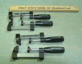 Rockler 400000202013 Small Size Clamps Lot 4 Woodworkers Units 7 Inches Long