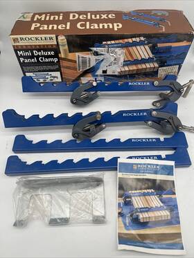 Rockler 733175661508 Mini Deluxe Panel Clamp Powerful Four-way Pressure Cabinet Clamps