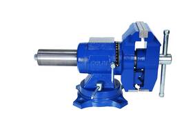 Rolin 754469619050 Vise 5 Inch Multi-function Vises With Anvil Blue Bench Heavy Duty Tools