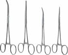 Blu02-r Set Straight Locking Blu02- Hemostat " Curved 4pc Clamp 6.25 5.5