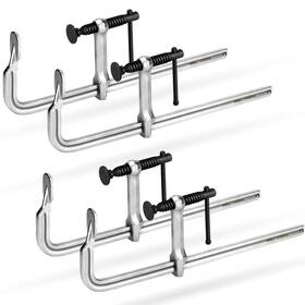 Sh192005ae Shall 4-pack Bar Clamps Set 12-inch Light-duty Drop Forged Steel