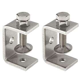 Sonny Brook Hams 616814003771 2pcs C-clamp 304 Stainless Steel G-clamp Tiger Clamp Heavy Duty Woodworking C