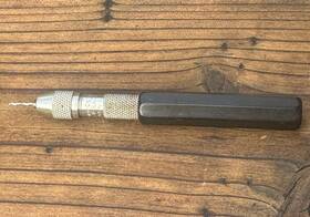 166b Starrett Vintage Pin Vise With Insulated Octagonal Handle