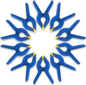 388312 Taylor Toolworks Taytools 10-piece Set Nylon Reinforced Spring Clamp With Non-marring Swivel Pads