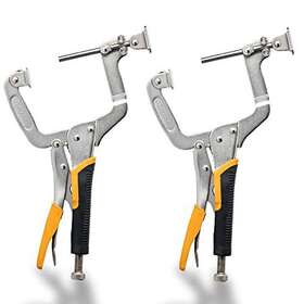 Tolesa 630808000539 Two Ways 11 Inch Metal Face Clamps For Woodworking Pocket Hole