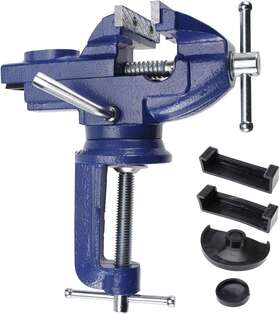 Tysun 695640471534 Table Vise 3 Inch 360 Swivel Base Clamp-on Work Bench Home