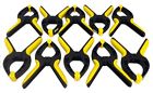 Unbranded Lot Of 10 Nylon 9 Spring Clamps Heavy Duty 3 Jaw Opening 813121015316