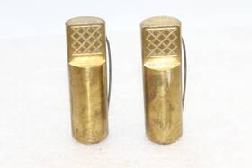 05g04.04 Veritas Round Brass Bench Pups Pair - 475881 2 3/8 Inch X 3/4