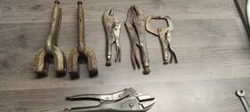 9r7r10cr6r Vice Grip Vise Grips And Crescent Locking Pliers Usa Used Lot Of 6