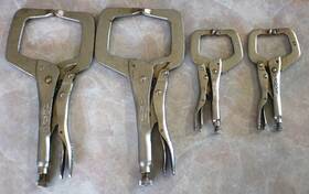 11r-6r Vise-grip Petersen Dewitt Locking C Clamp 11r And 6r Lot Qty. 4 Usa Made