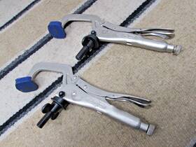 A157c Vise-grip 1 Pair Of Exc. Usa 11 Inch Drill Press Hold Down Tools Peterson Dewitt