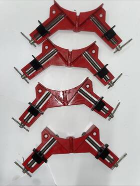 82-315h-4iyv Vonlu 90 Degree Right Angle Clamps - Woodworking Set Of 4 Adjustable Corner Square