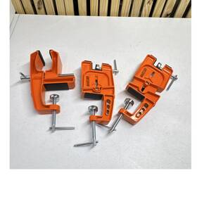 2006215 Wavecuer 3-piece 3 In Jaw Angle Clamps Metal Orange Mpn