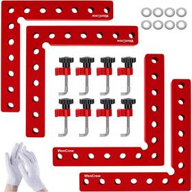 Cs0328-04 Wencrew Corner Clamps For Woodworking 4 Pack 5.5 Inch Aluminum Right Angle Positioning C