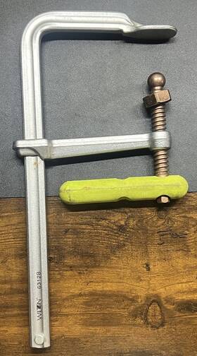 6312b Wilton 16 Inch Sliding Bar F-clamp With Copper Spindle 7 Throat Depth